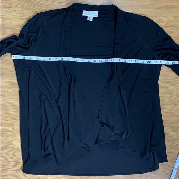 Chelsea Suite Black Soft Cardigan Size XL Dressy - Picture 3 of 5